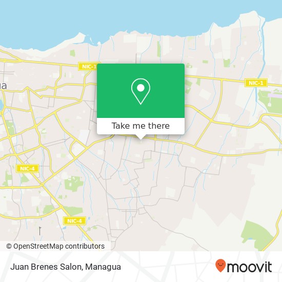 Juan Brenes Salon map