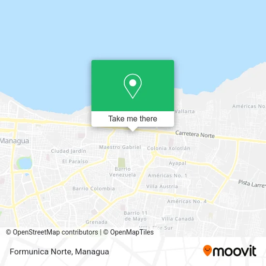 Mapa de Formunica Norte