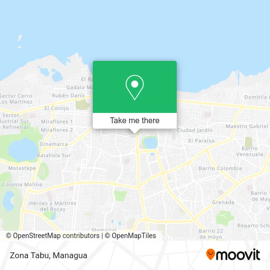 Zona Tabu map