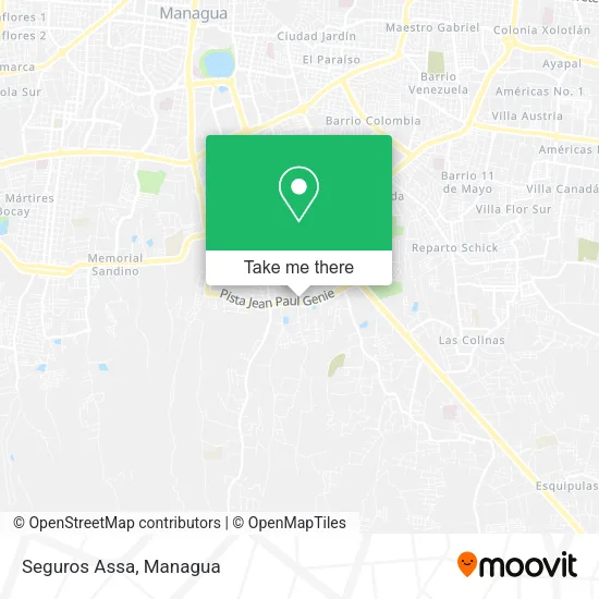 Seguros Assa map