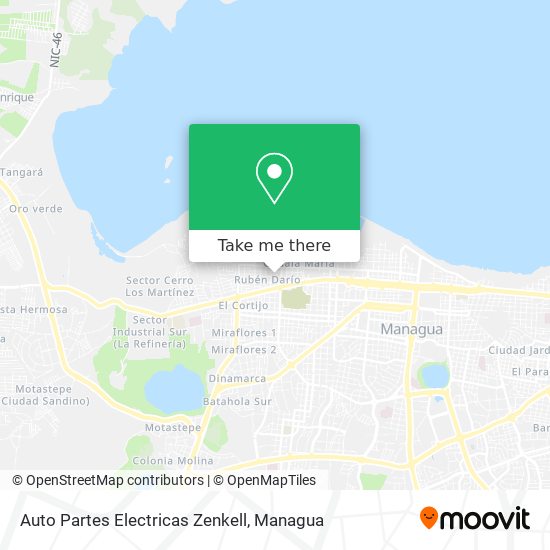 Mapa de Auto Partes Electricas Zenkell