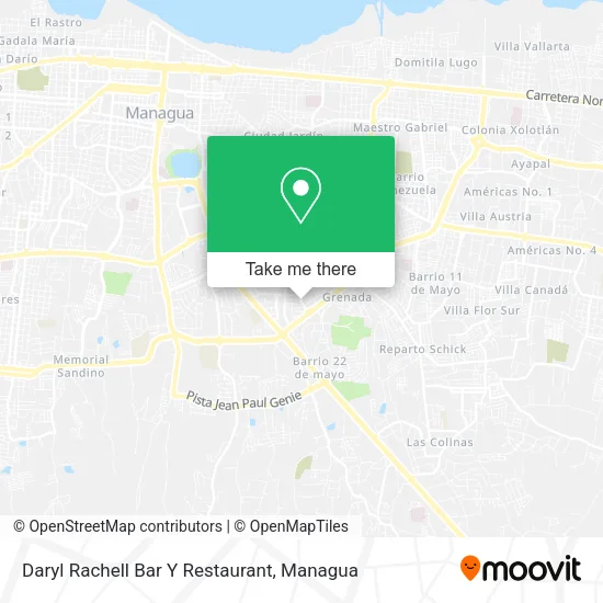 Mapa de Daryl Rachell Bar Y Restaurant