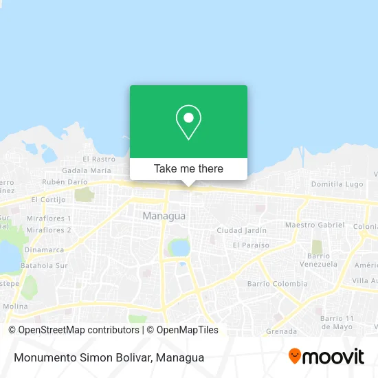 Monumento Simon Bolivar map