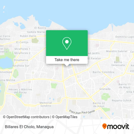 Billares El Cholo map