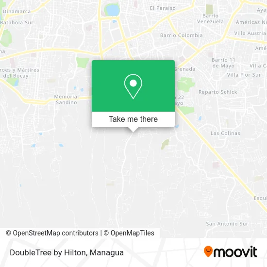 Mapa de DoubleTree by Hilton
