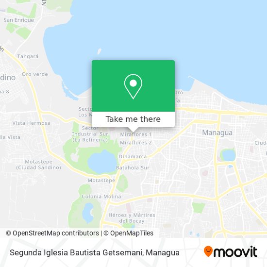 Mapa de Segunda Iglesia Bautista Getsemani