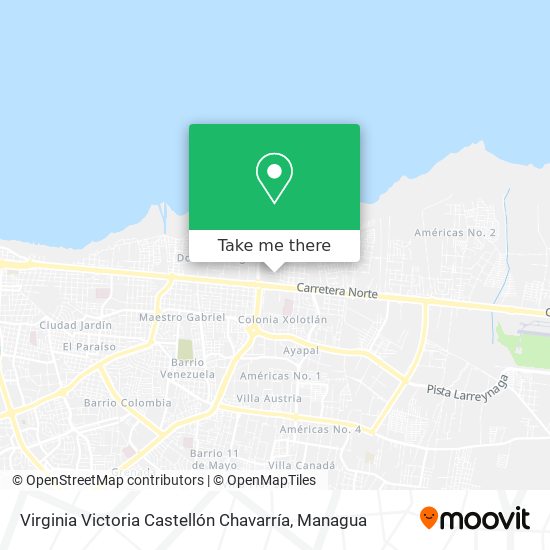 Virginia Victoria Castellón Chavarría map
