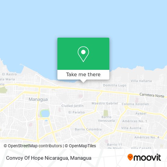 Mapa de Convoy Of Hope Nicaragua