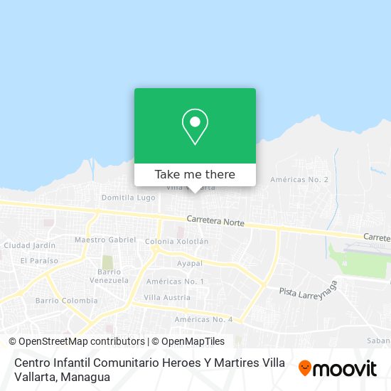 Centro Infantil Comunitario Heroes Y Martires Villa Vallarta map