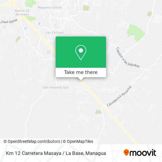 Km 12 Carretera Masaya / La Base map