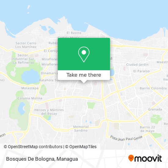 Mapa de Bosques De Bologna