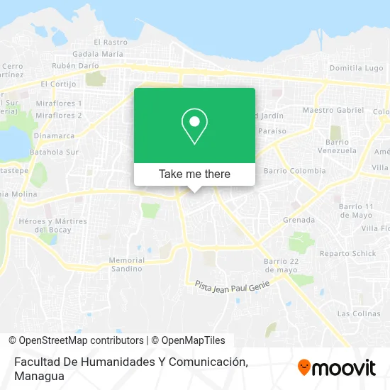 Facultad De Humanidades Y Comunicación map