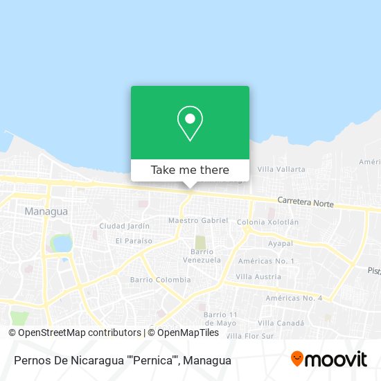 Pernos De Nicaragua ""Pernica"" map