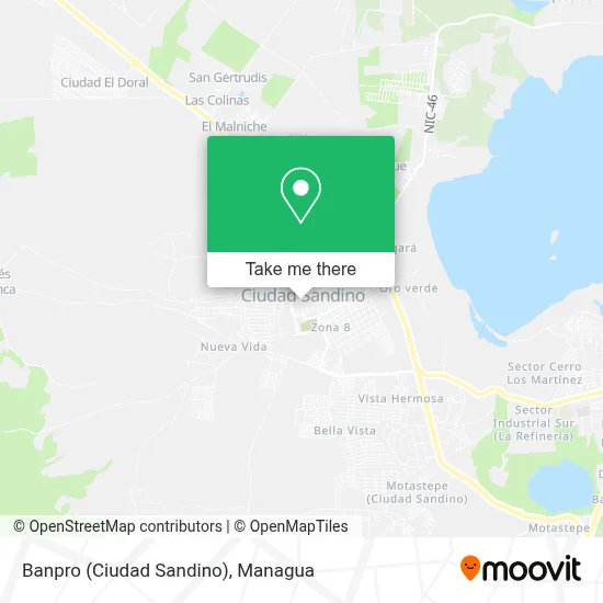 Banpro (Ciudad Sandino) map