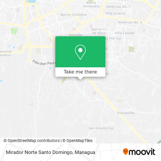 Mirador Norte Santo Domingo map