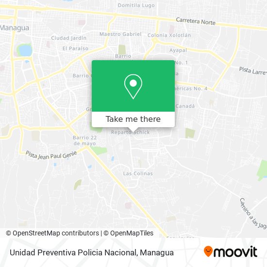 Unidad Preventiva Policia Nacional map