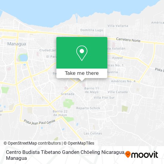 Centro Budista Tibetano Ganden Chöeling Nicaragua map