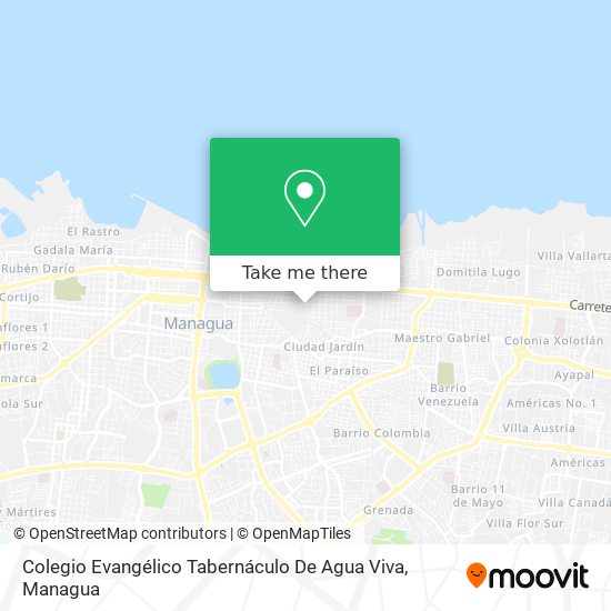 Colegio Evangélico Tabernáculo De Agua Viva map