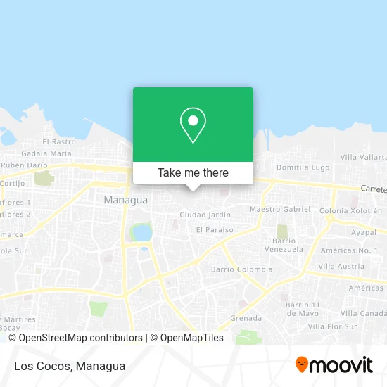 Los Cocos map