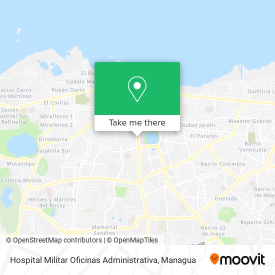 Hospital Militar Oficinas Administrativa map