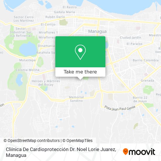 Cliínica De Cardioprotección Dr. Noel Lorie Juarez map