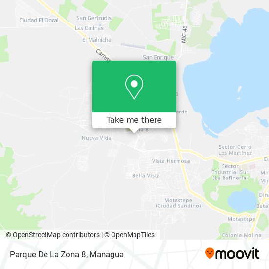 Parque De La Zona 8 map