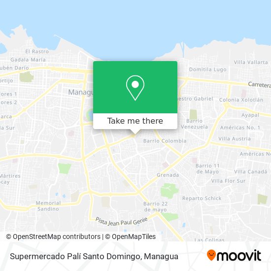 Mapa de Supermercado Palí Santo Domingo