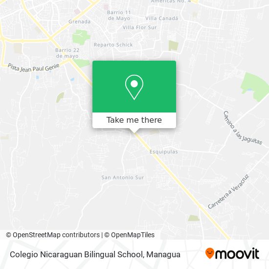 Colegio Nicaraguan Bilingual School map