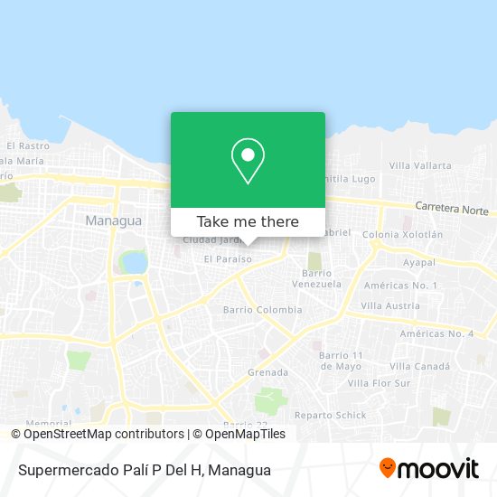 Supermercado Palí P Del H map