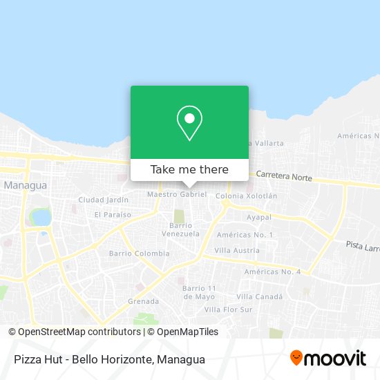 Pizza Hut - Bello Horizonte map
