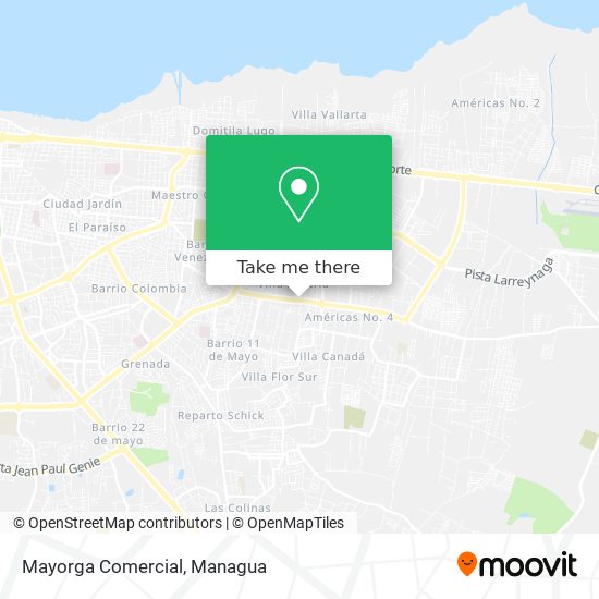 Mayorga Comercial map