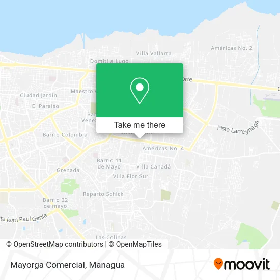 Mayorga Comercial map