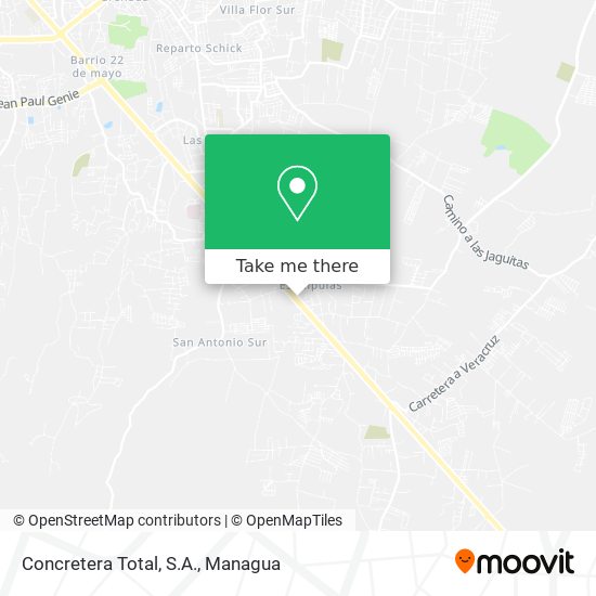 Mapa de Concretera Total, S.A.