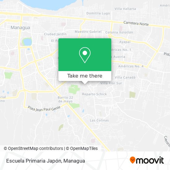 Escuela Primaria Japón map