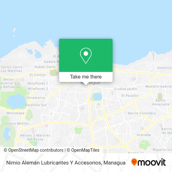 Mapa de Nimio Alemán Lubricantes Y Accesorios
