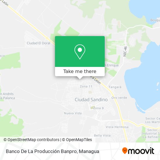 Banco De La Producción Banpro map