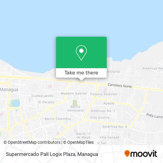 Mapa de Supermercado Palí Logix Plaza