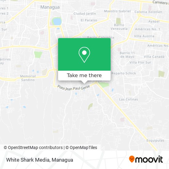 White Shark Media map