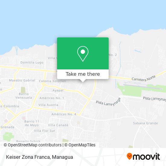 Mapa de Keiser Zona Franca