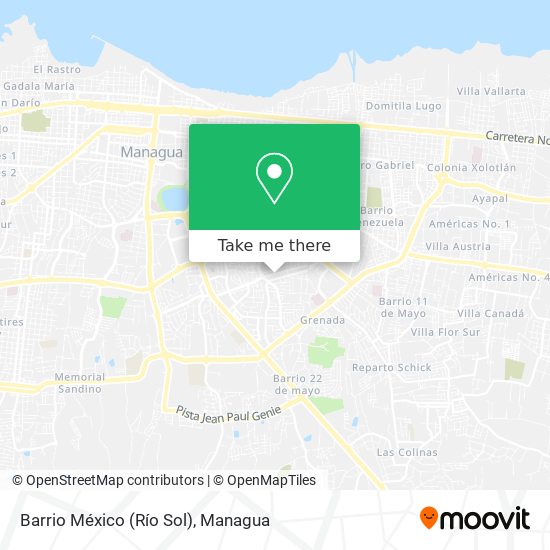 Barrio México (Río Sol) map