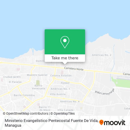 Ministerio Evangelístico Pentecostal Fuente De Vida map