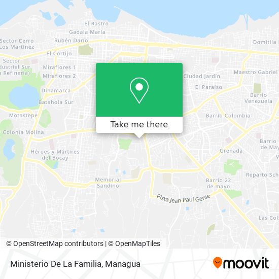 Ministerio De La Familia map