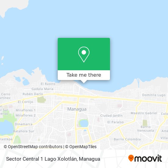 Mapa de Sector Central 1 Lago Xolotlán
