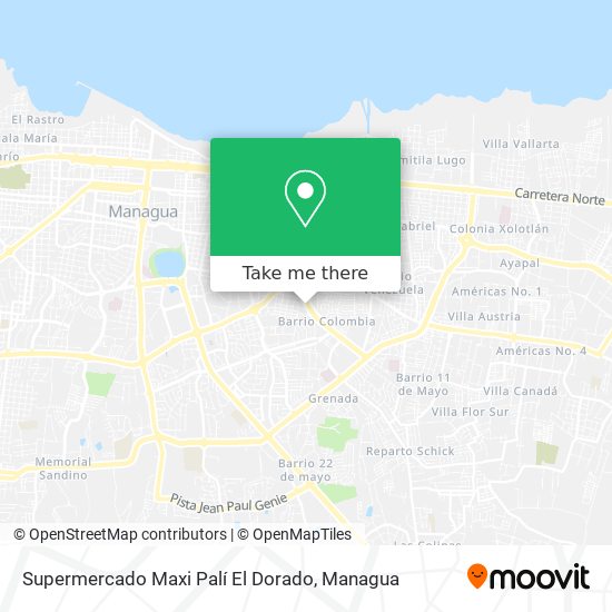 Supermercado Maxi Palí El Dorado map