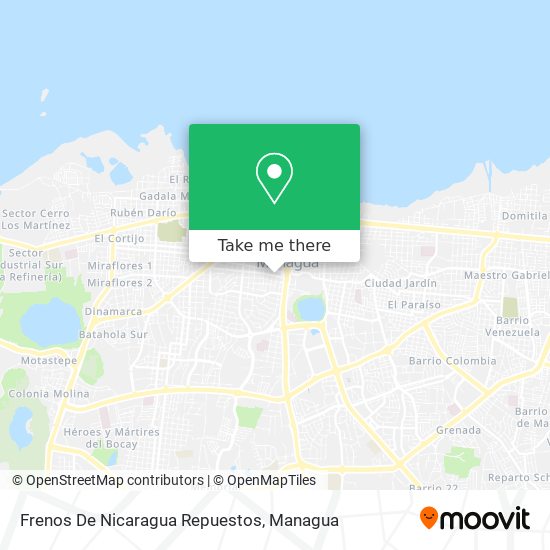 Frenos De Nicaragua Repuestos map
