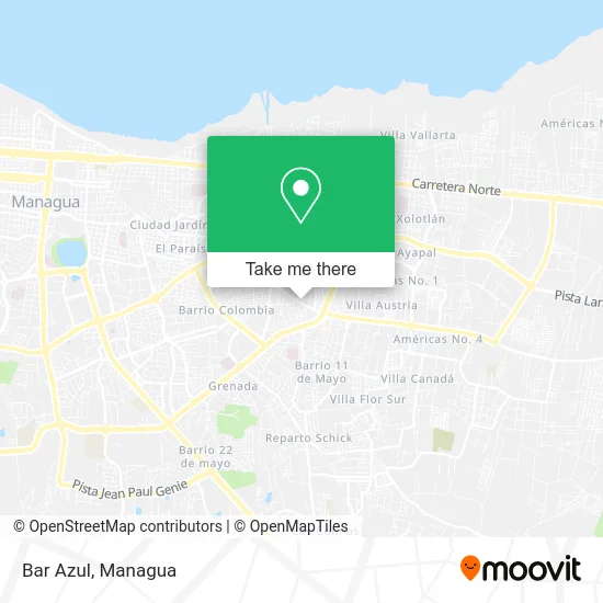 Bar Azul map