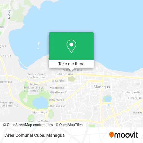 Area Comunal Cuba map