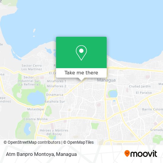 Atm Banpro Montoya map