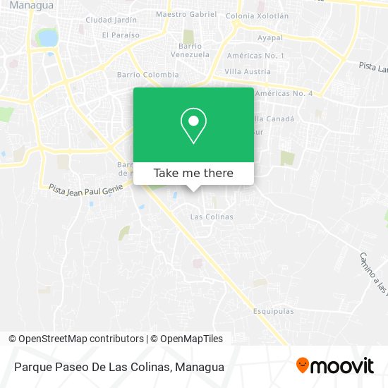 Parque Paseo De Las Colinas map