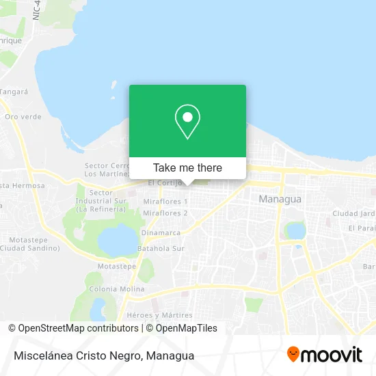 Miscelánea Cristo Negro map